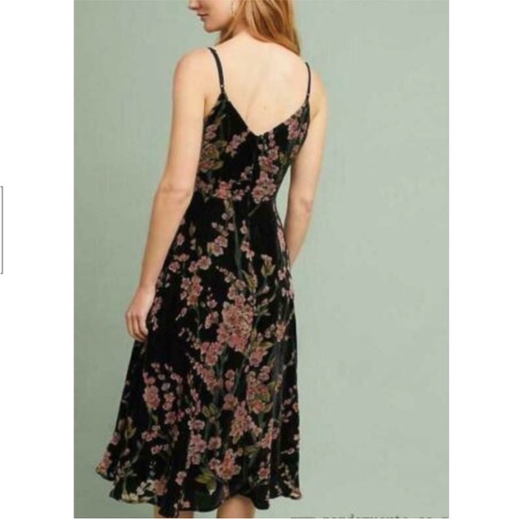 ❣️Still Available❣️ Anthropologie floral velvet burnout dress - Picture 11 of 11